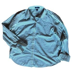 Vintage Chaps Button Down Collared Shirt Perfectly Worn Shirting Size XL